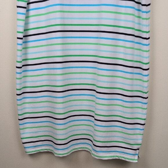 Talbot's T By Talbot's Short Sleeve Dress - Vast Multi Stripe Size XL - Picture 7 of 10